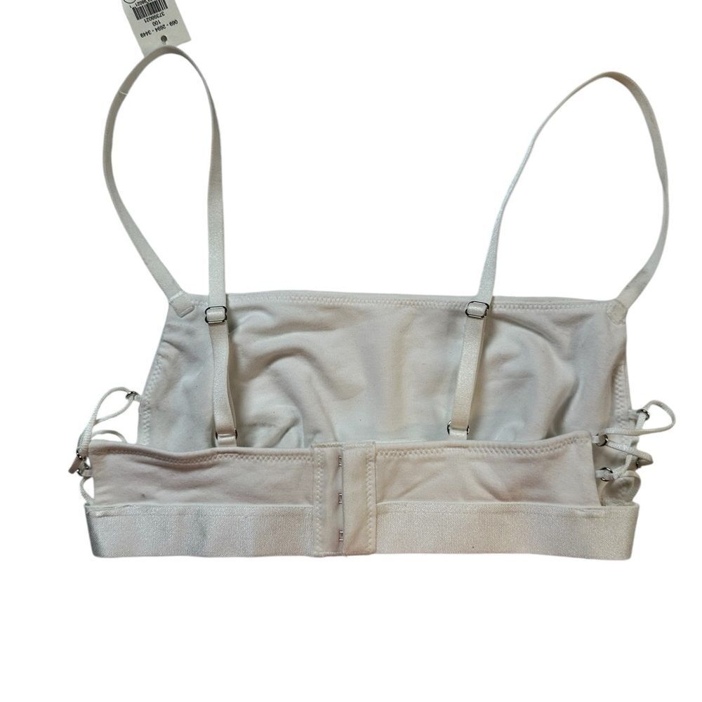 NWT AERIE Women’s White Sleep Lounge Bra Criss Cross Detail Bralette - Size XS - Picture 4 of 9